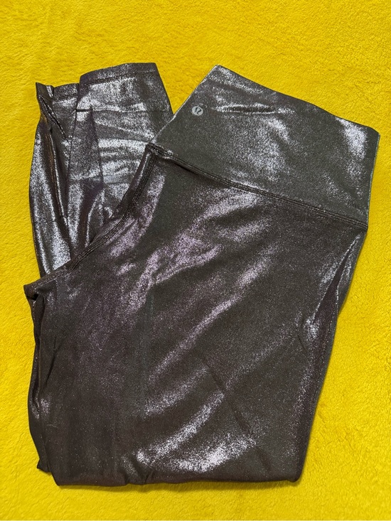 lululemon athletica Pants - lululemon athletica Metallic Black High-Rise Leggings